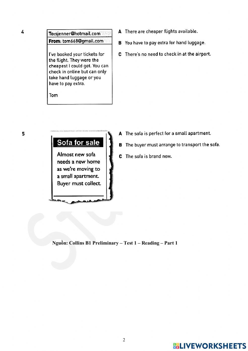 Foreign Teacher-S6-WEEK 39-PET PRACTICE