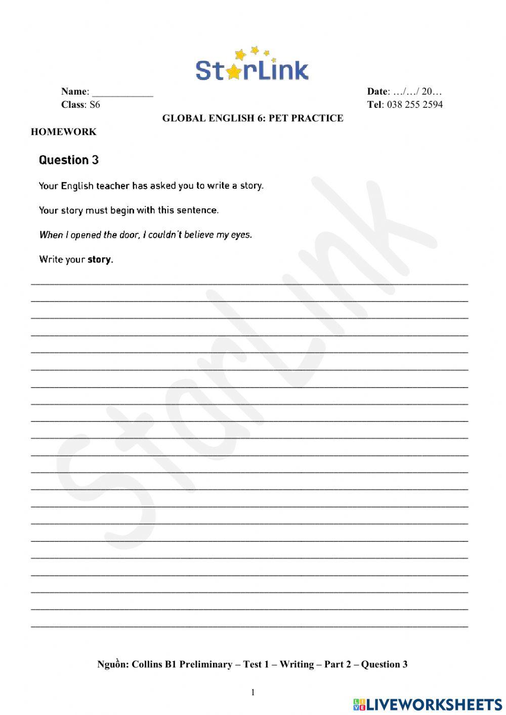 Viet Teacher-S6-WEEK 39-PET PRACTICE