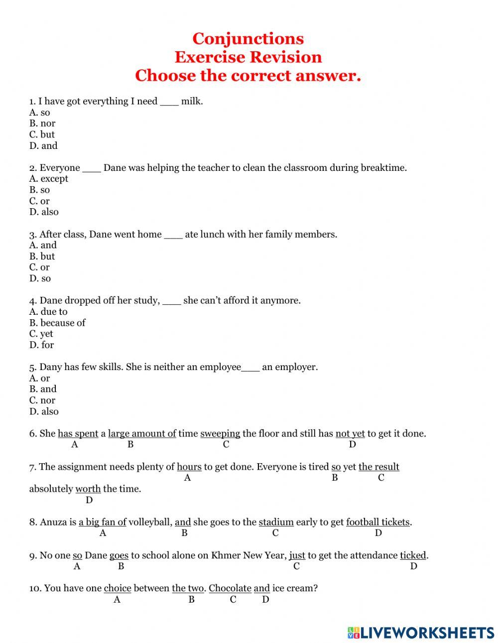 Conjunction revision test 6