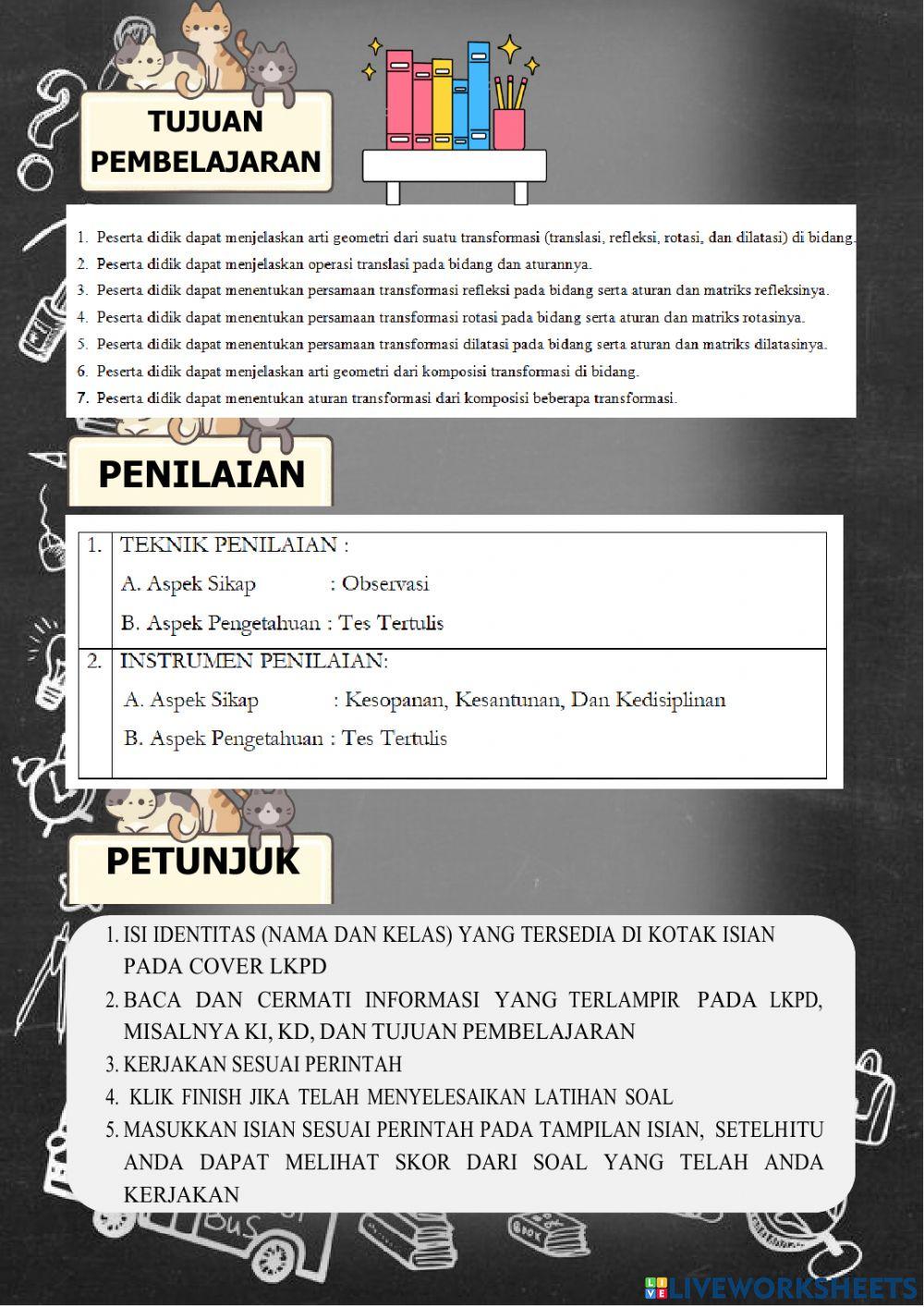 LKS TRANSFORMASI GEOMETRI-1