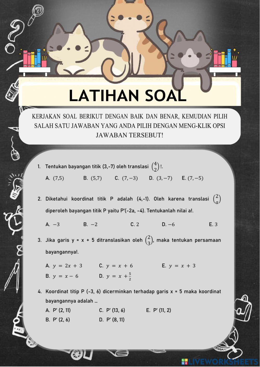 LKS TRANSFORMASI GEOMETRI-1