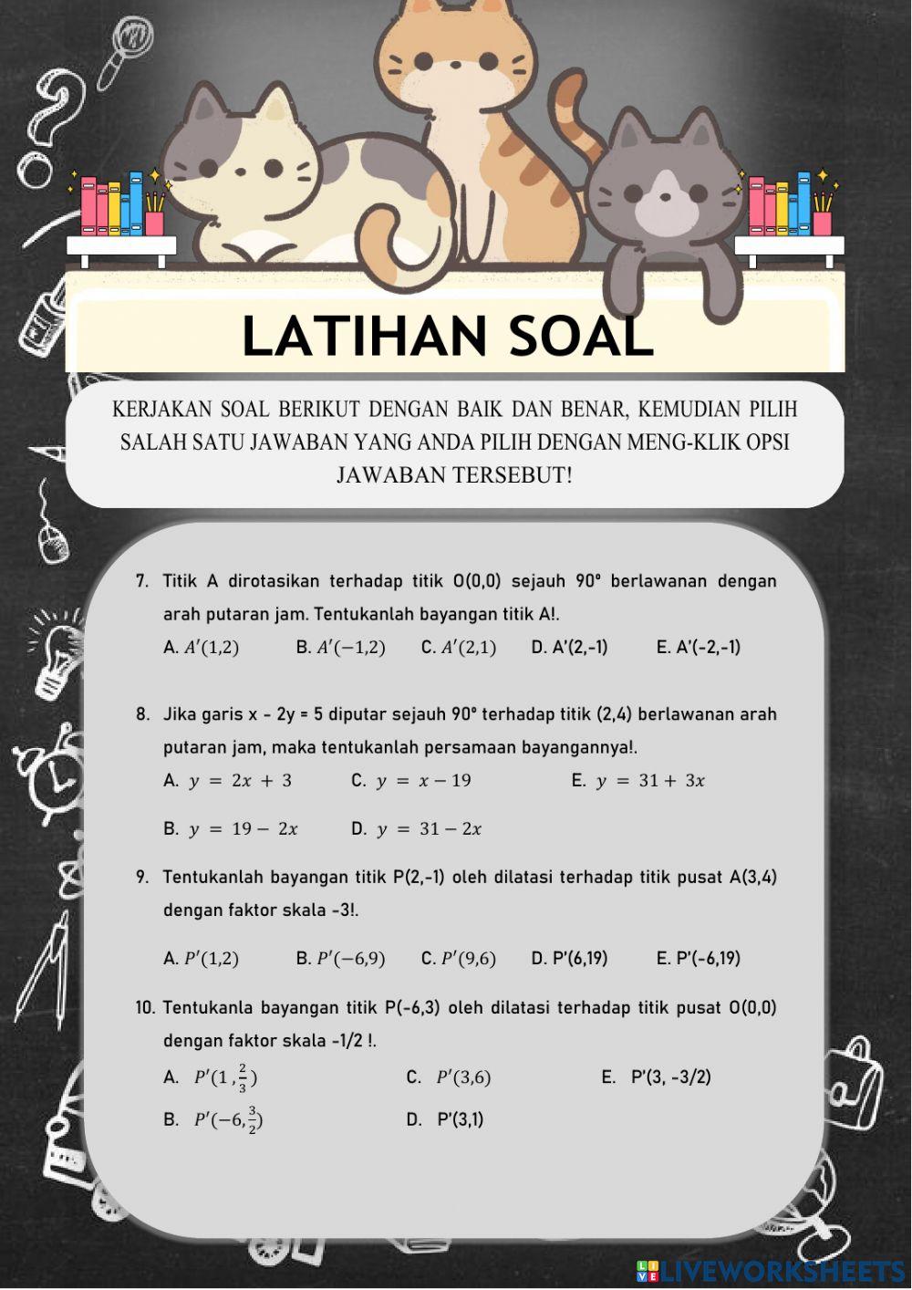 LKS TRANSFORMASI GEOMETRI-1