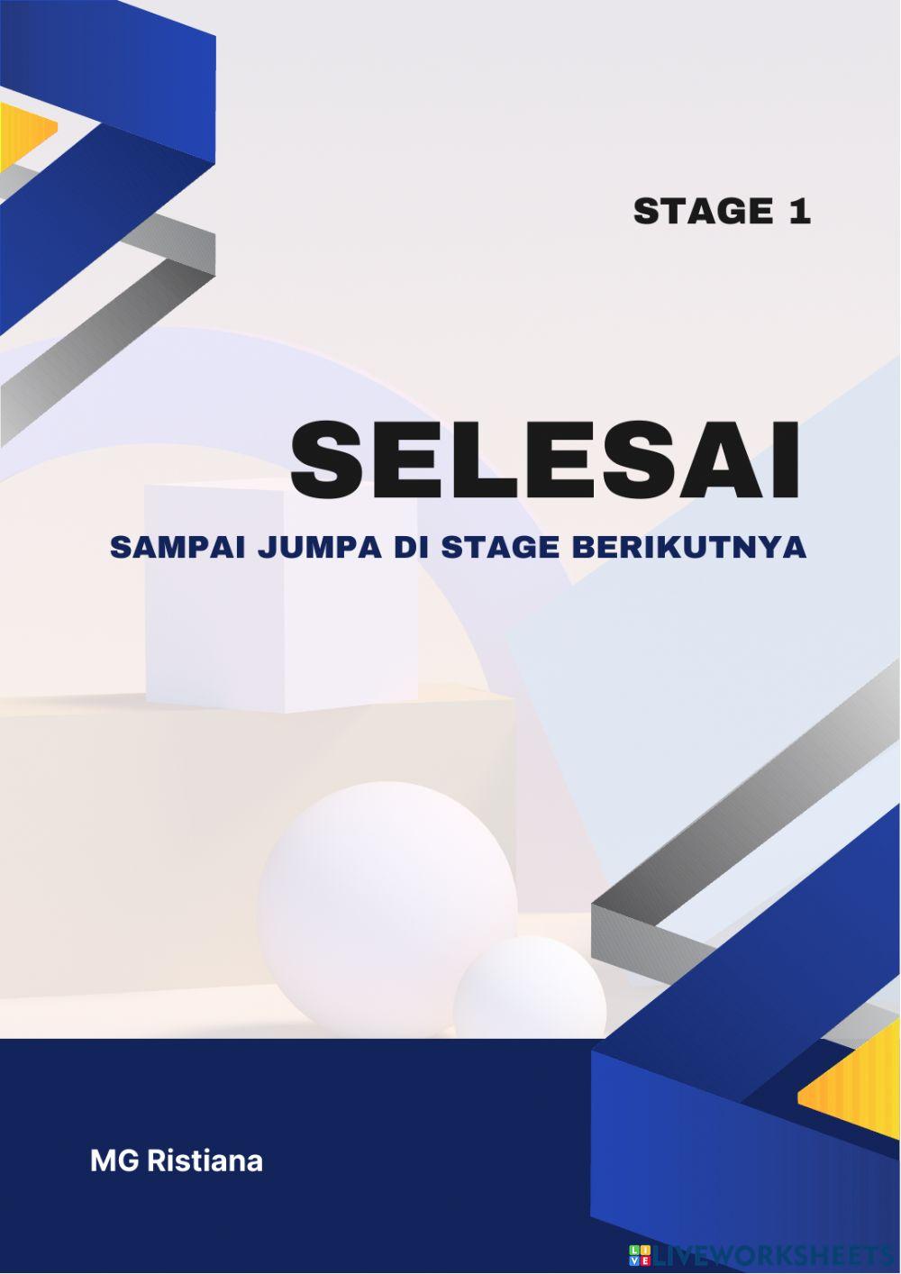 Stage 1 - Mengenali Bentuk Geometri