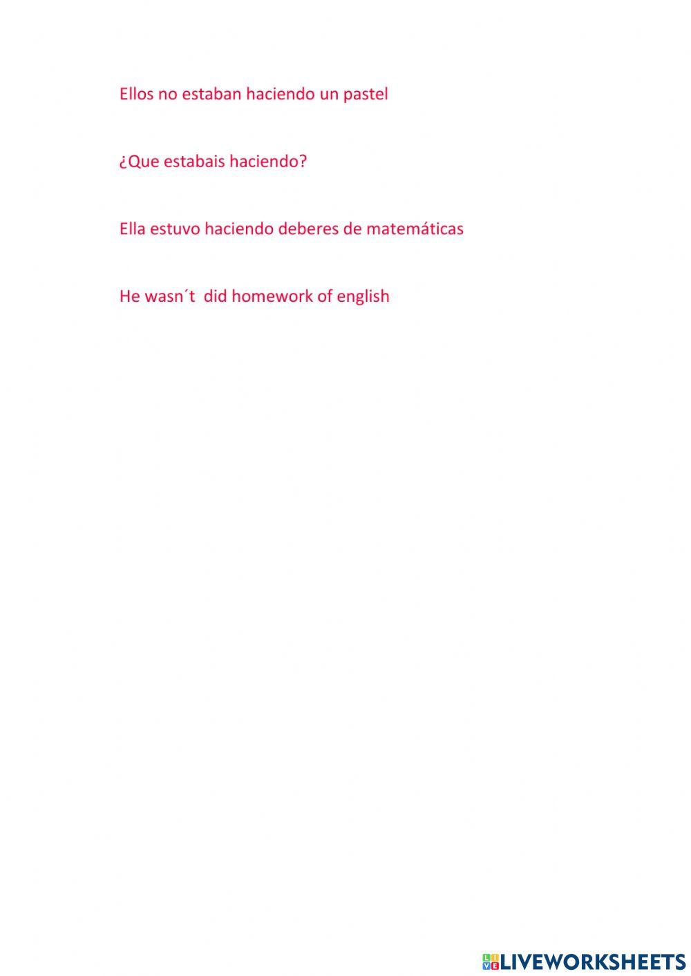 Ficha de repaso de inglés