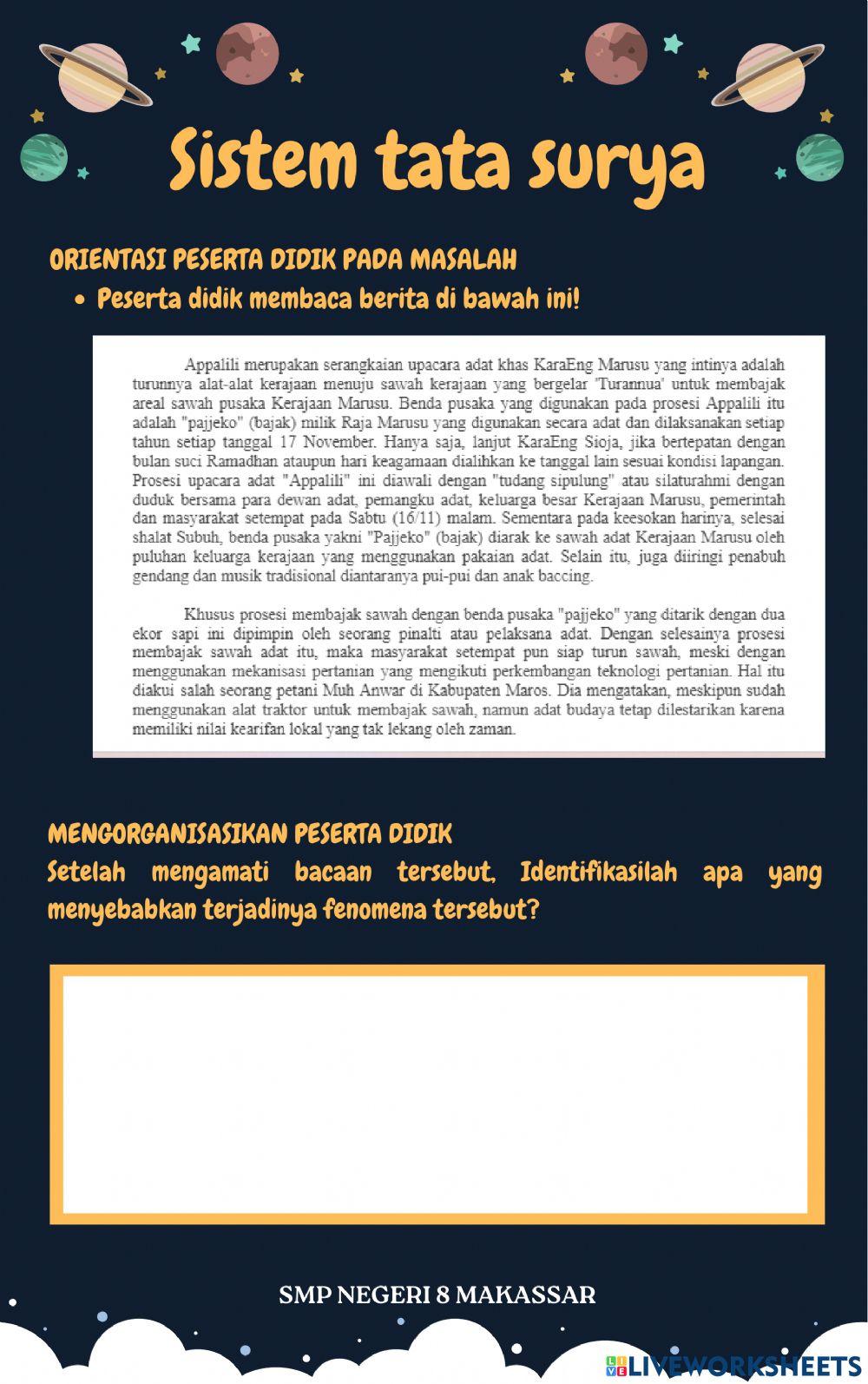 Rotasi bumi dan bulan