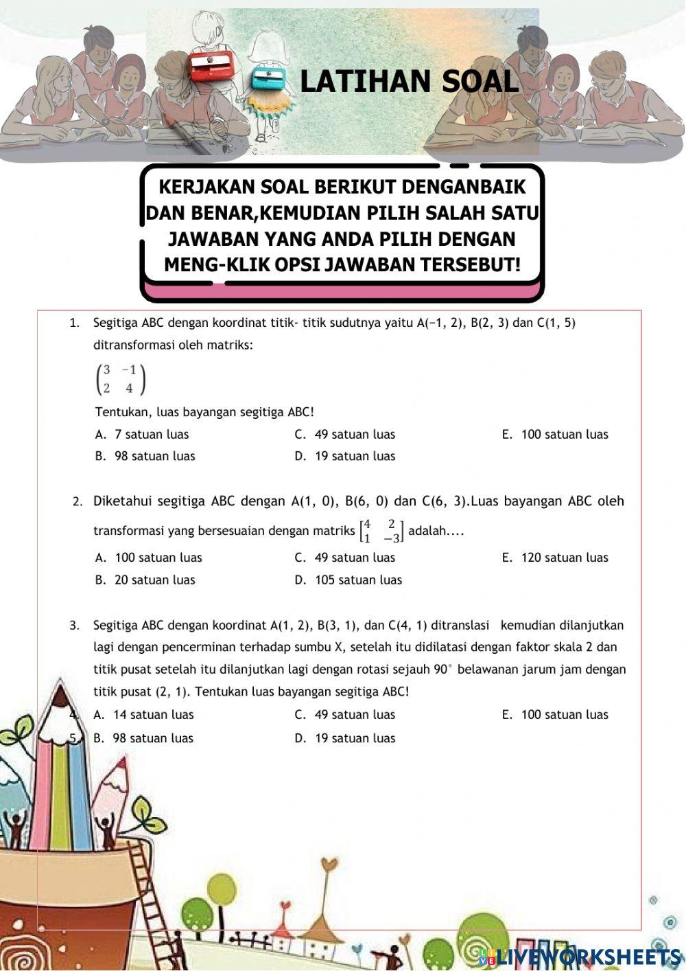 LKS-TRANSFORMASI GEOMETRI-2