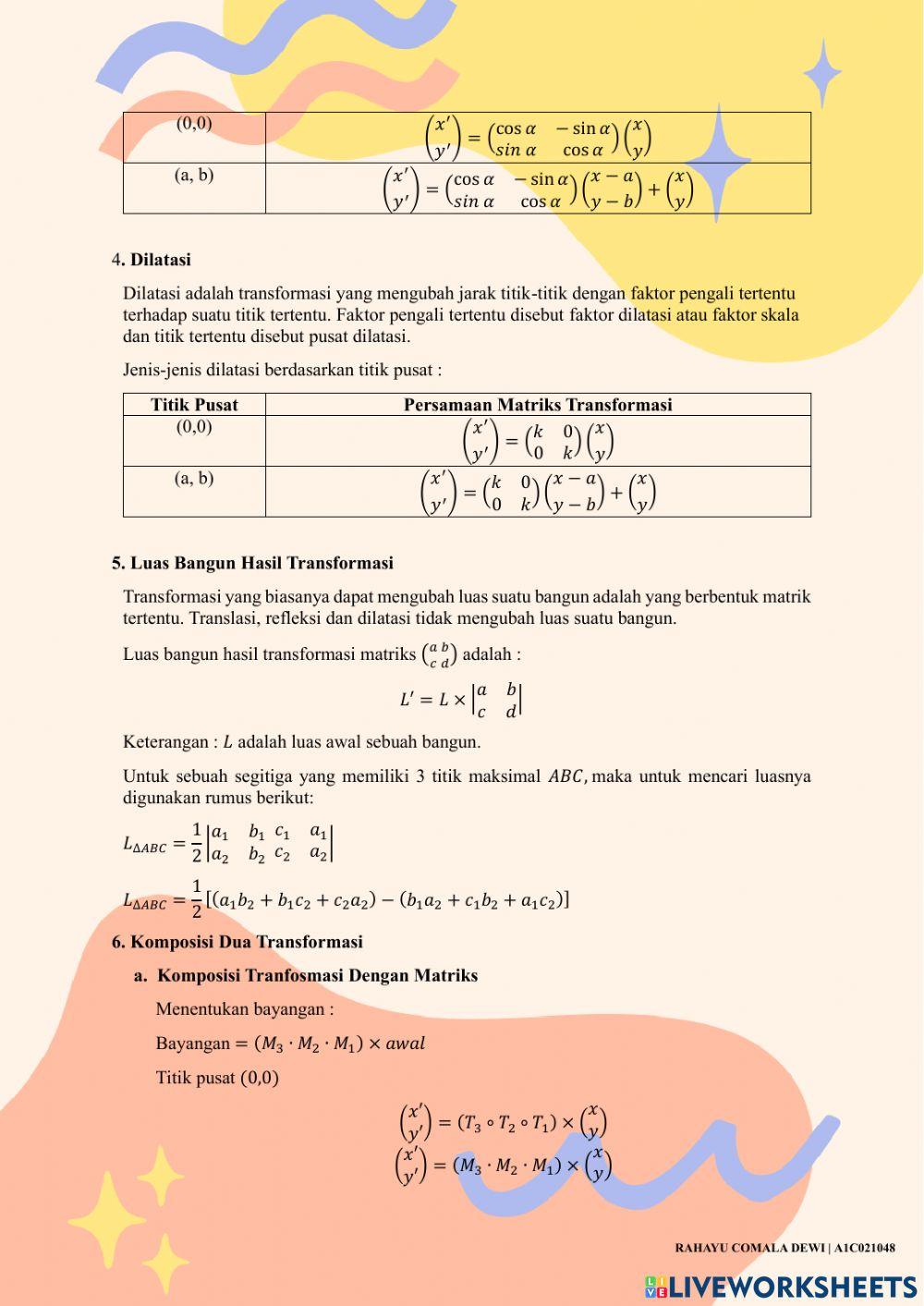 Transformasi Geometri