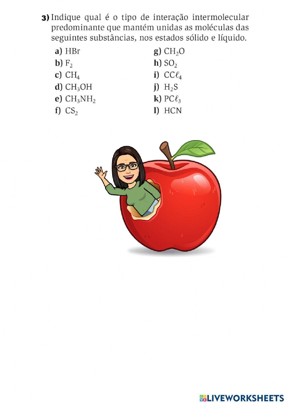 Interações intermoleculares