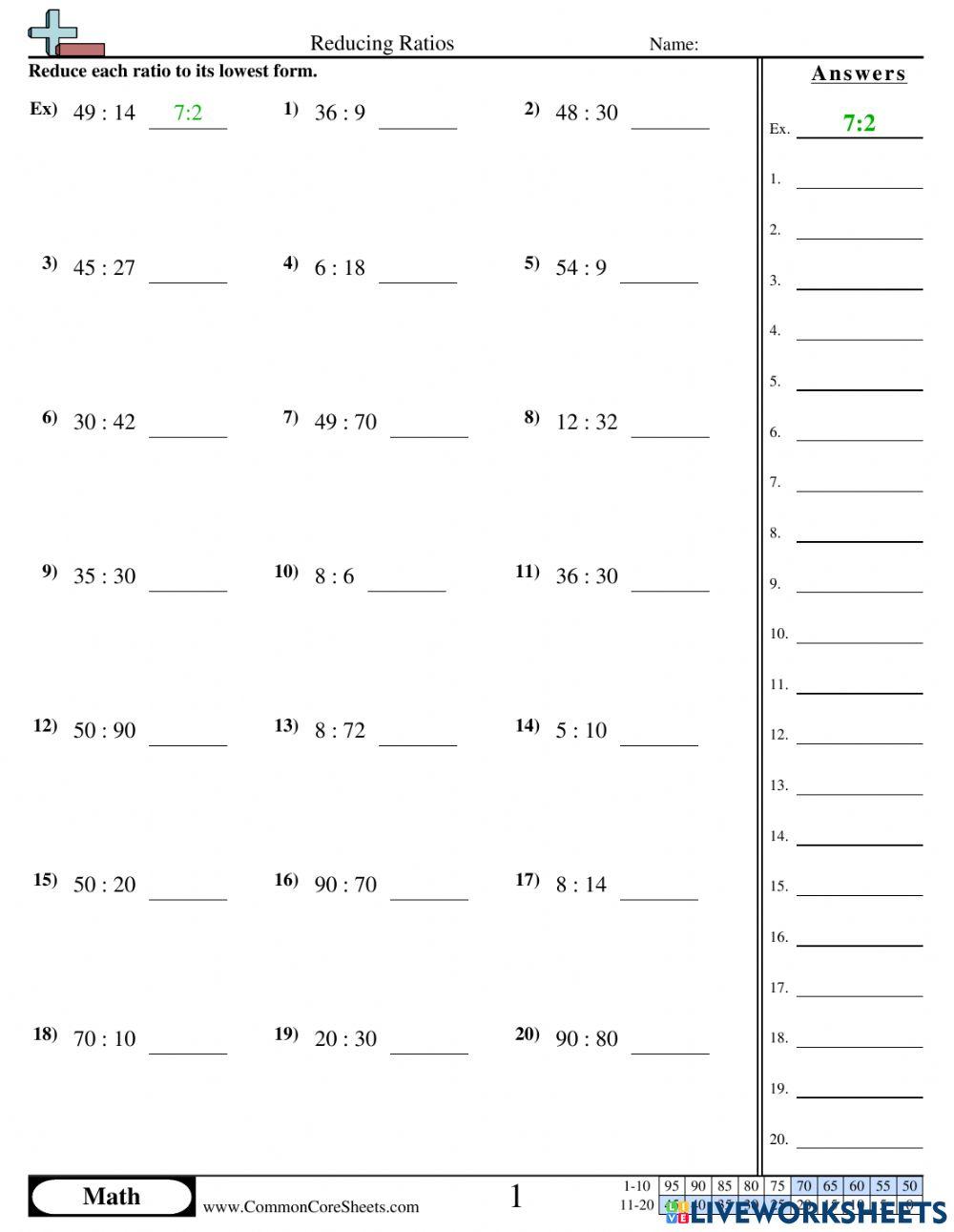 simplifying-ratios-online-exercise-for-live-worksheets