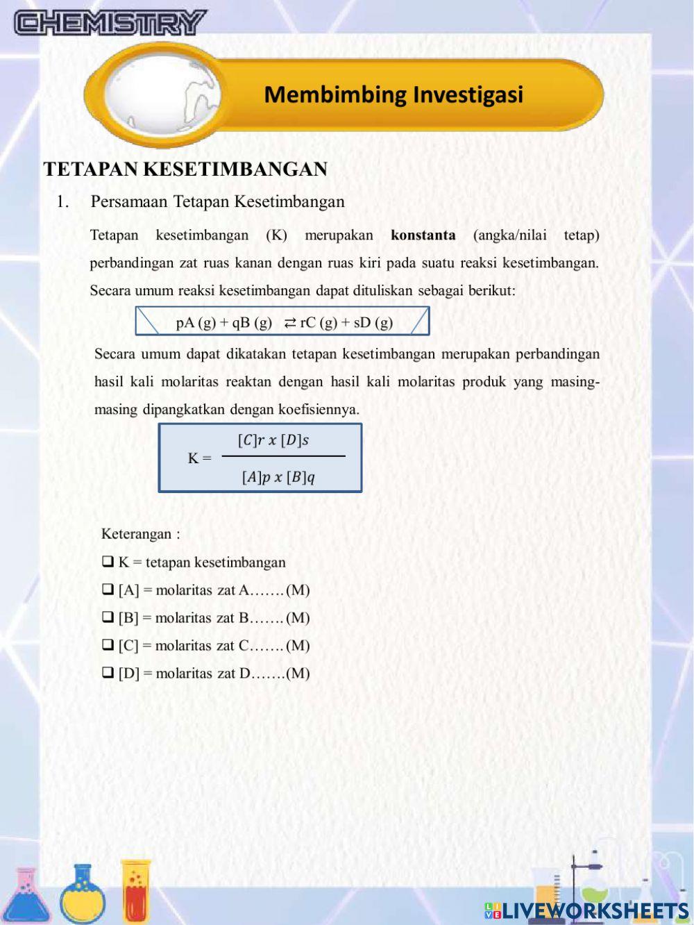 Kesetimbangan Kimia 2