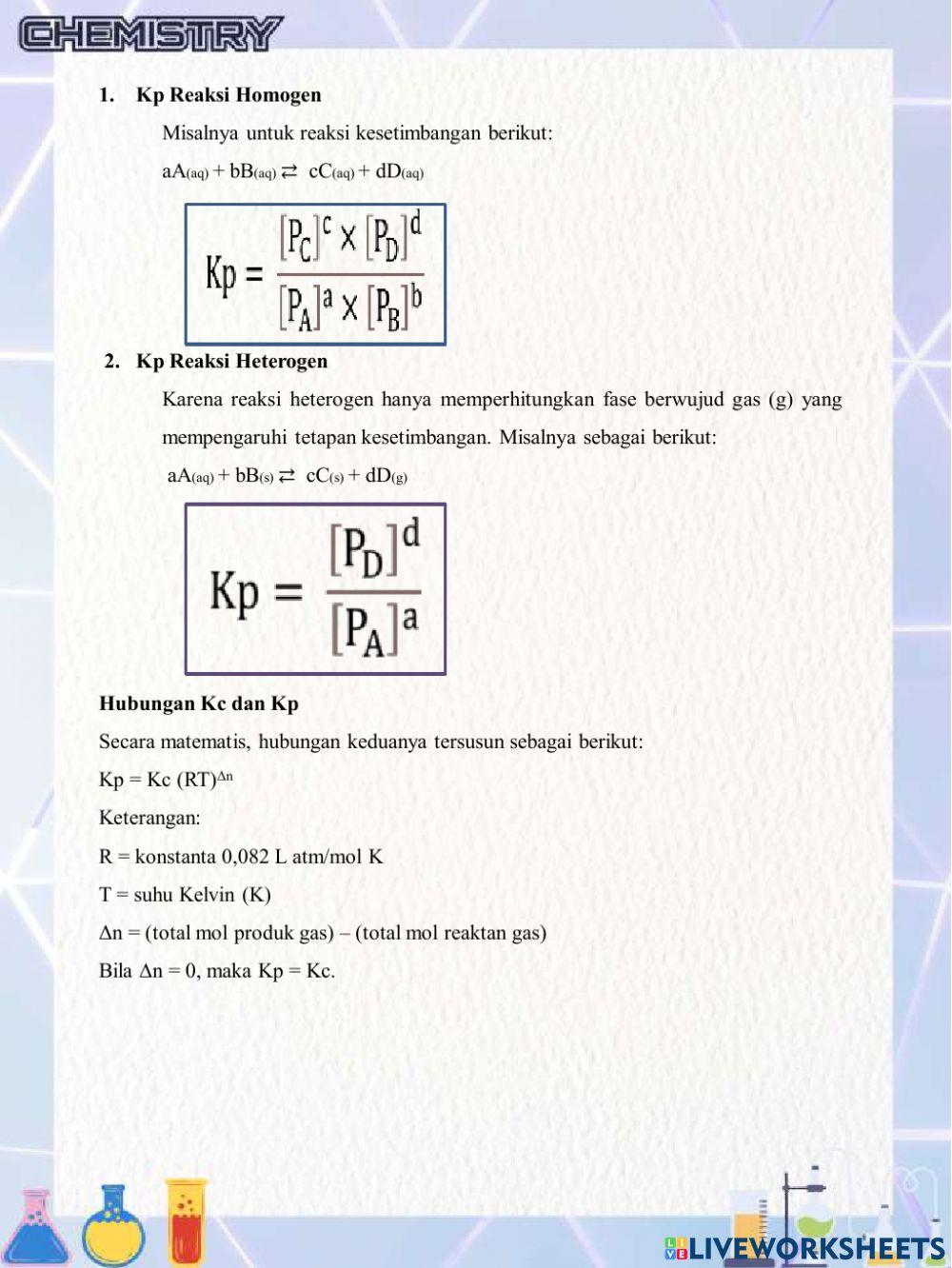 Kesetimbangan Kimia 3