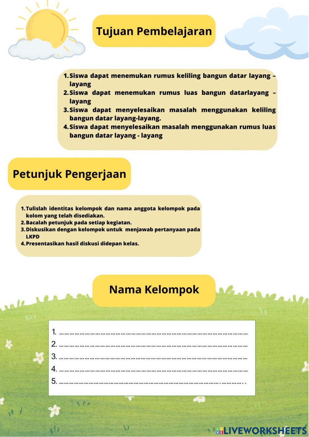 Lembar kerja peserta didik (lkpd)