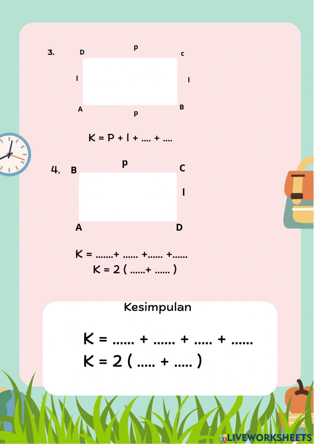 E-LKPD Persegi Panjang