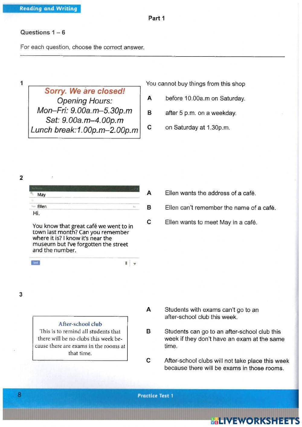 B2 Languagecert Reading Tasks B2