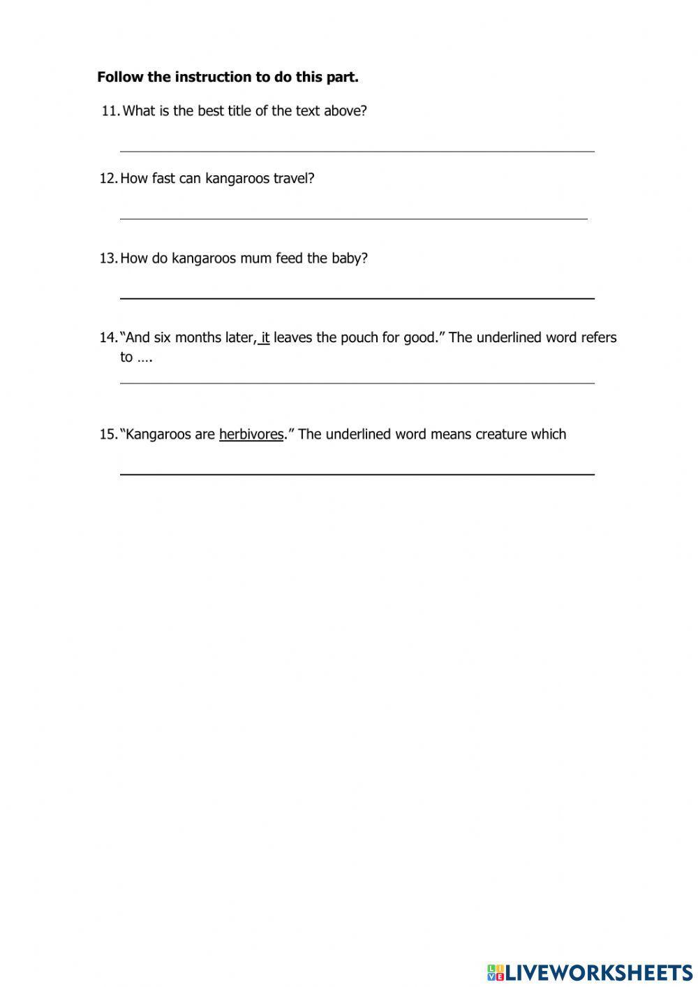 EXERCISE ON REPORT TEXT