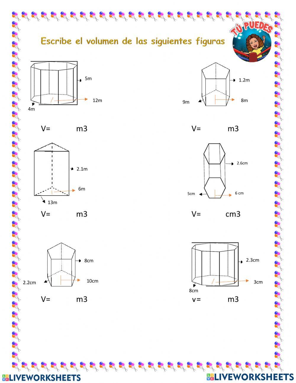 Volumen cuerpos geométricos