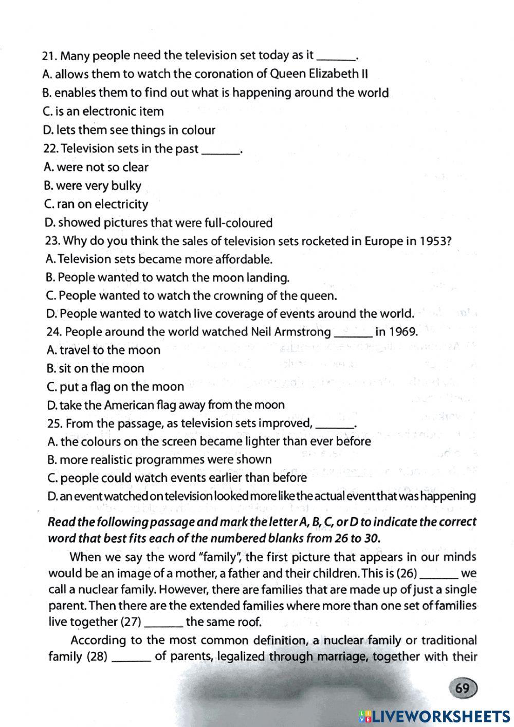 Ôn thi vào 10 - Practice Test 11