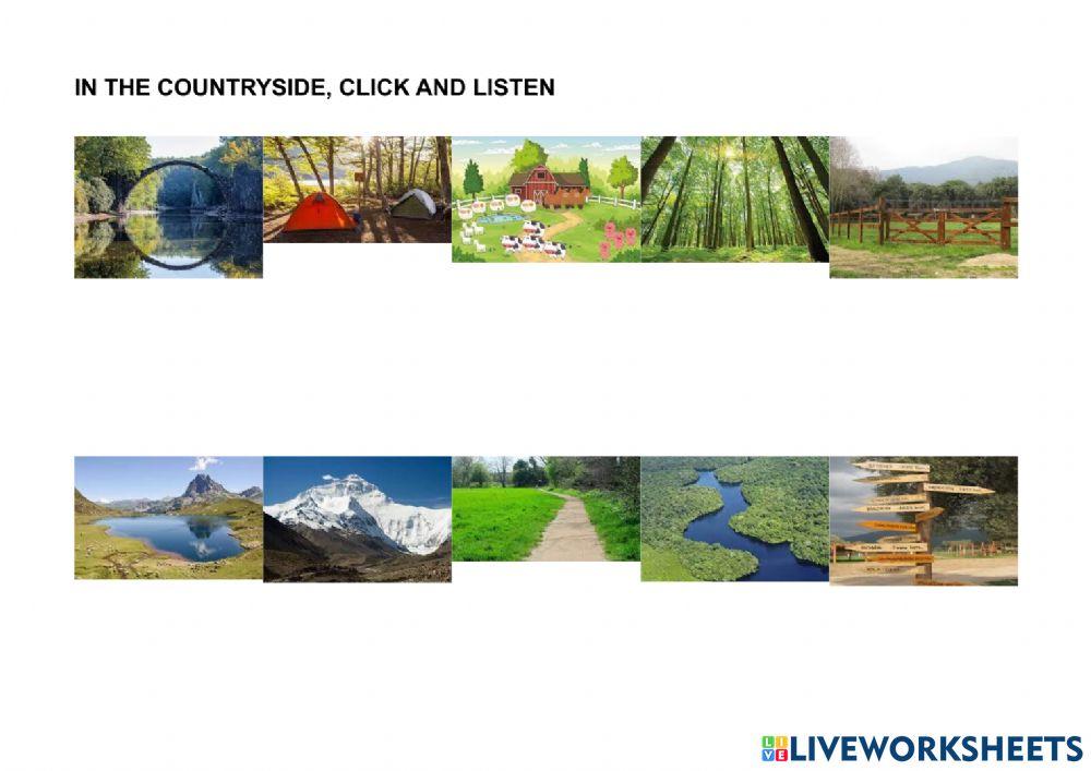 Inthe countryside, click and listen