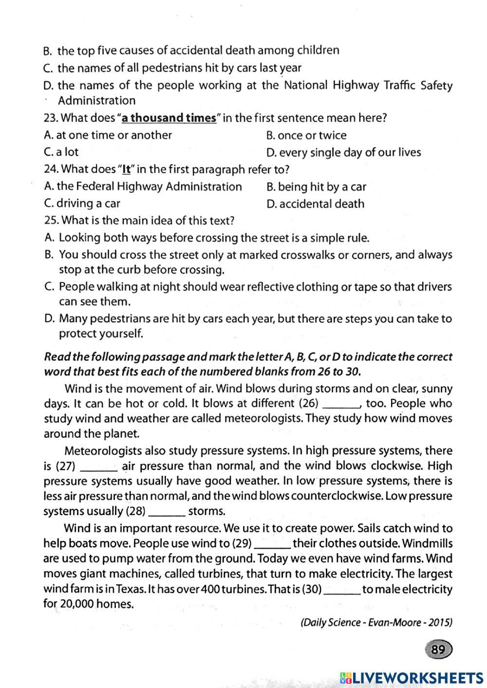 Ôn thi vào 10 - Practice Test 15