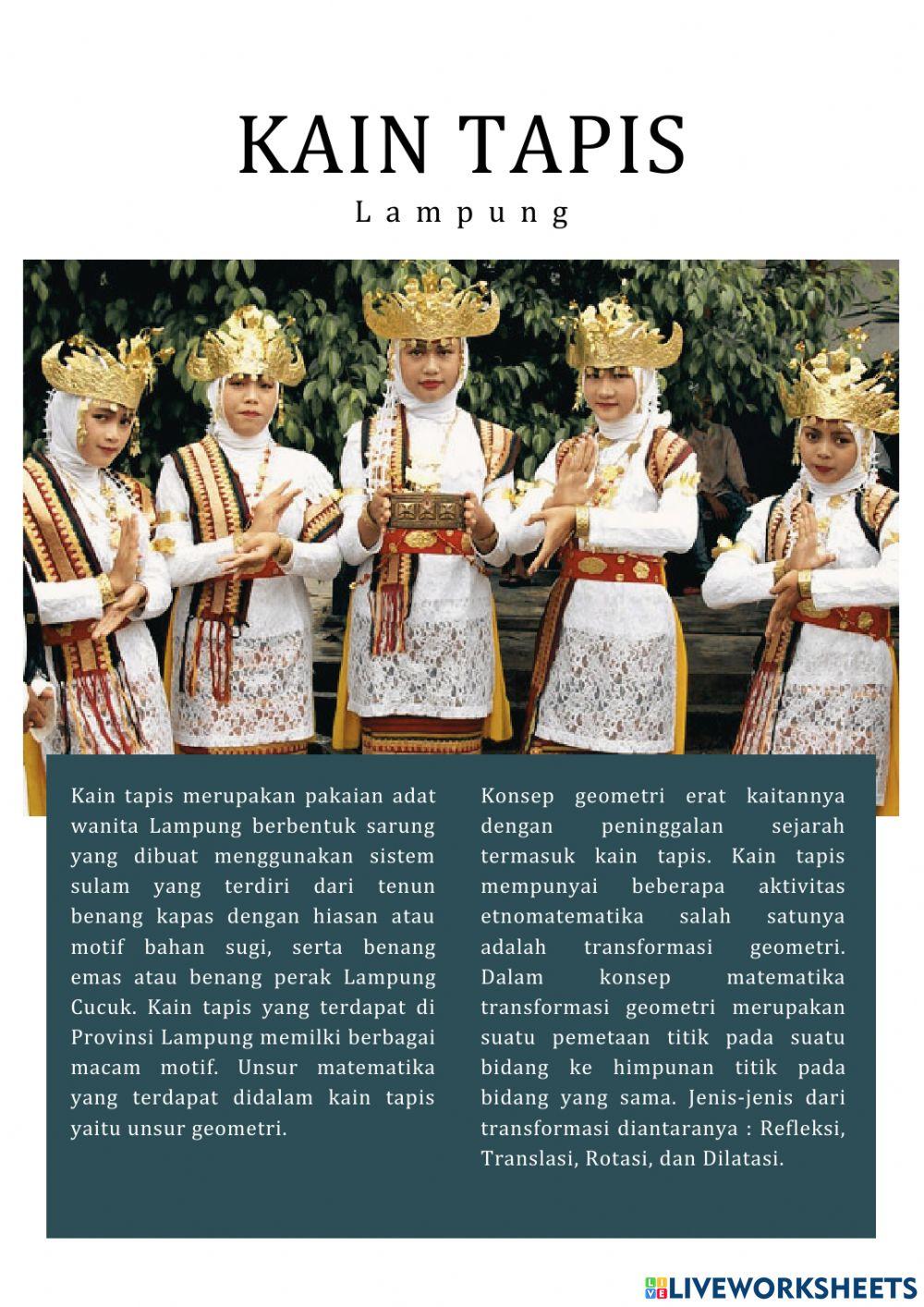 LKPD Etnomatematika Transformasi Geometri
