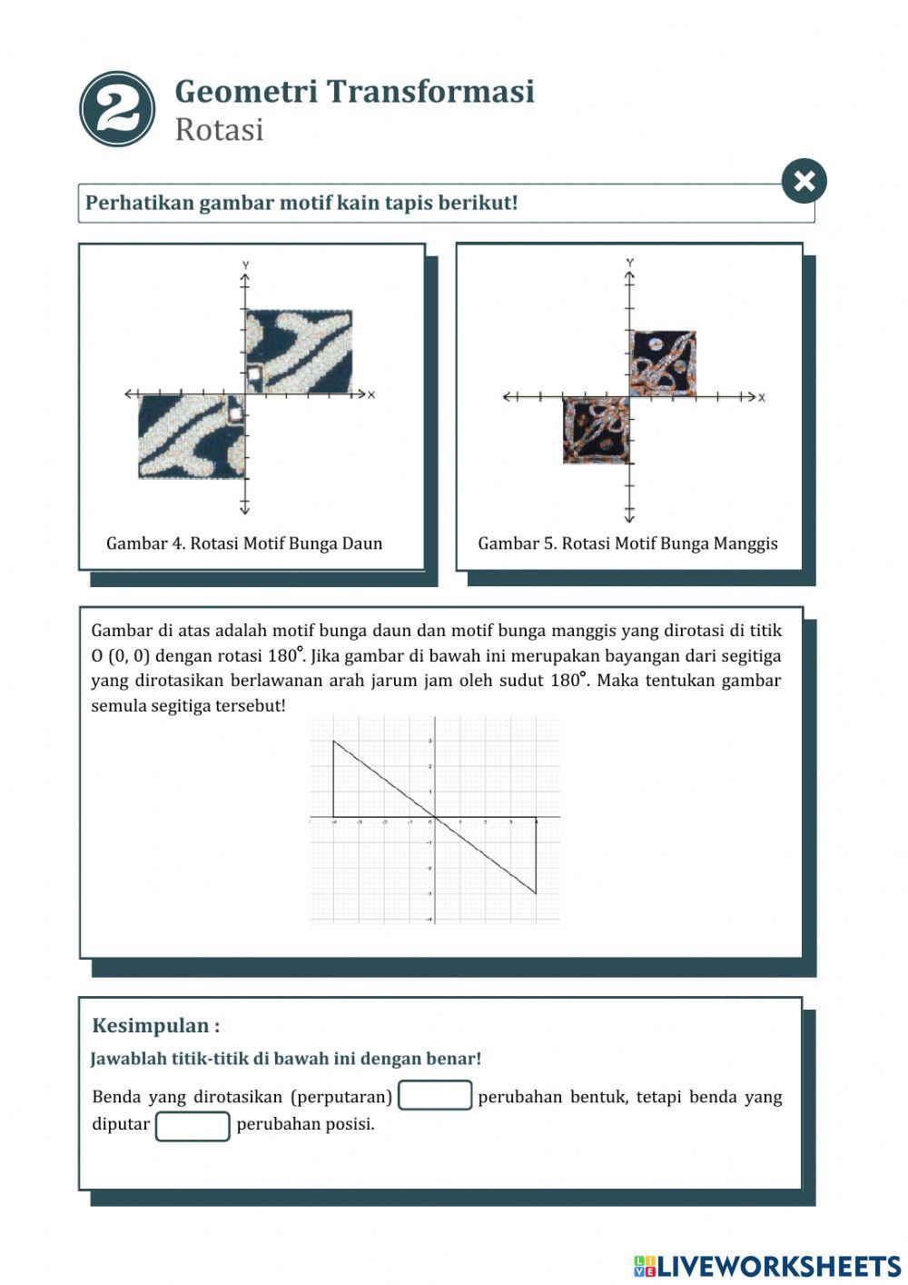 LKPD Etnomatematika Transformasi Geometri