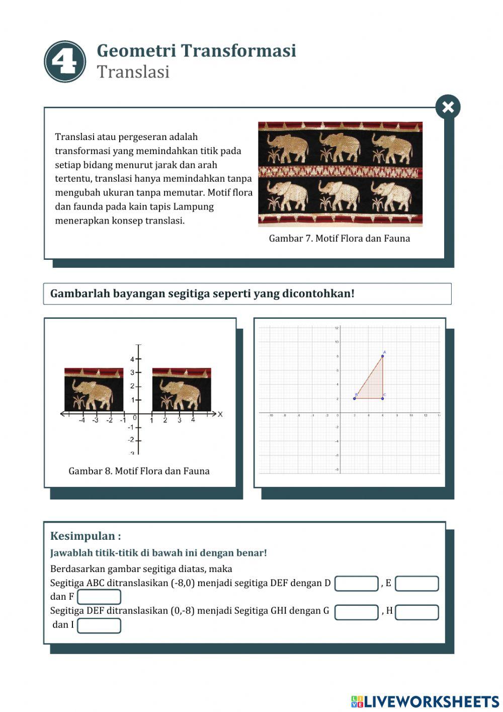 LKPD Etnomatematika Transformasi Geometri