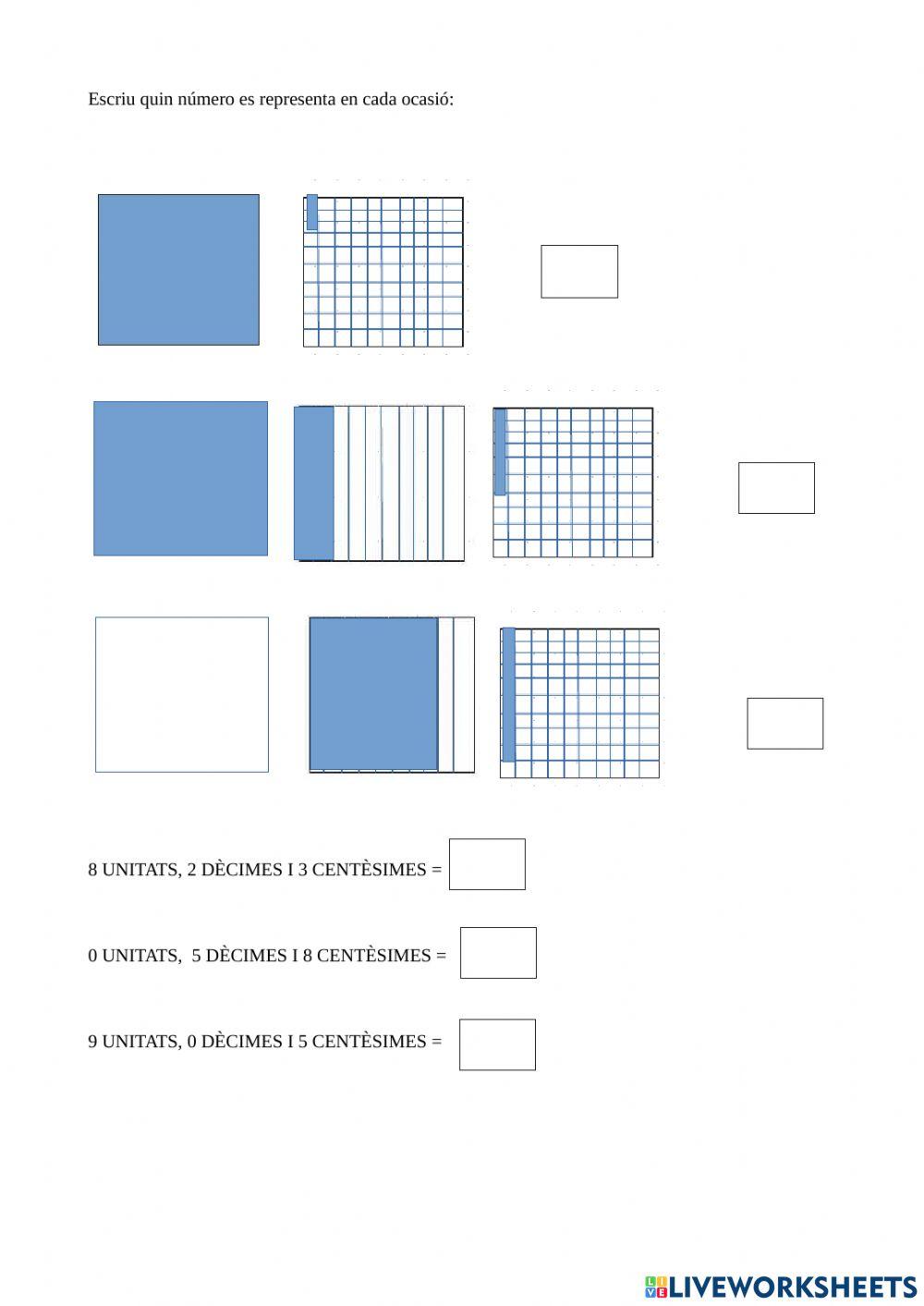Dècimes i centèsimes