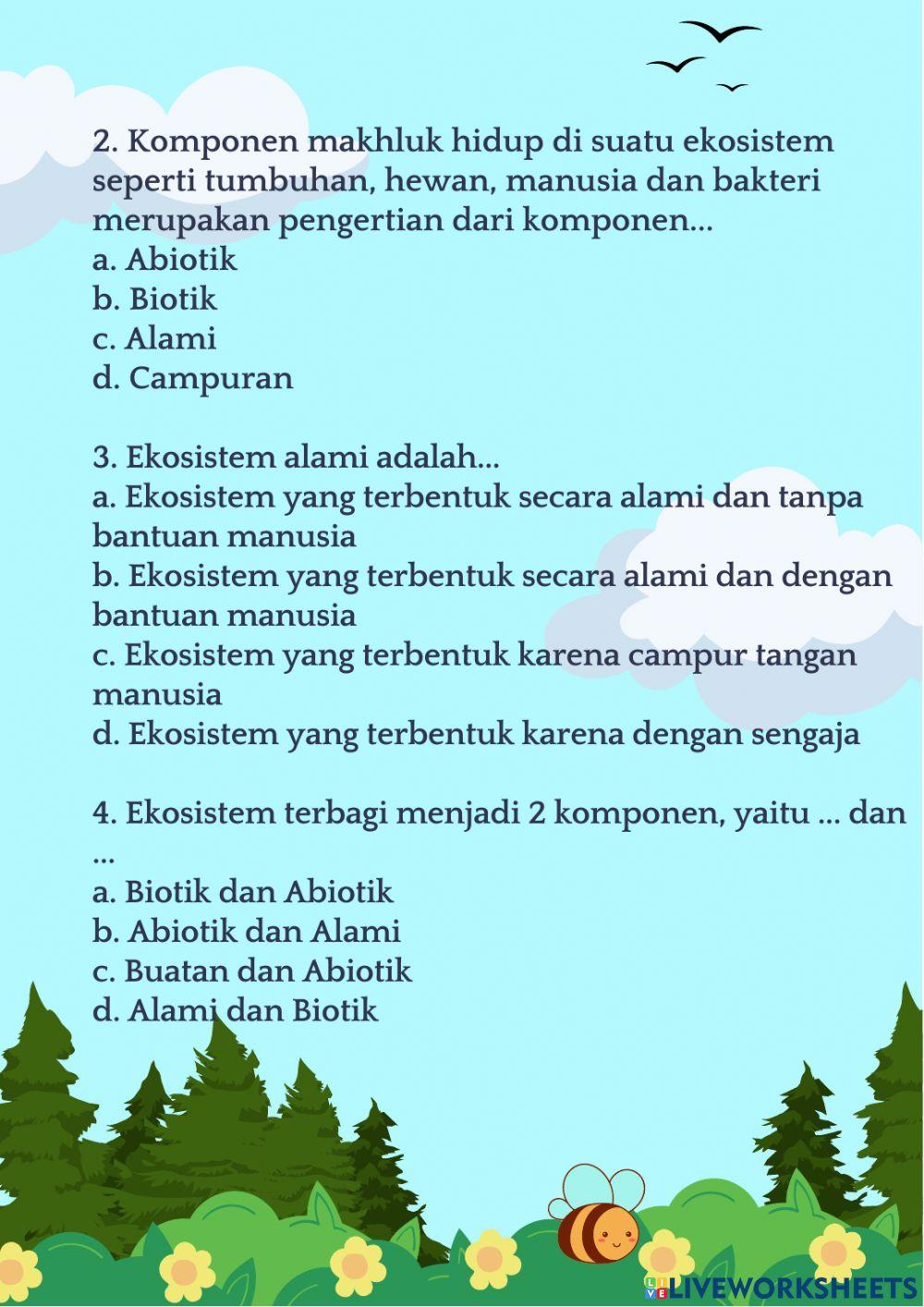 Latihan Soal Kelas 5 Tema 5