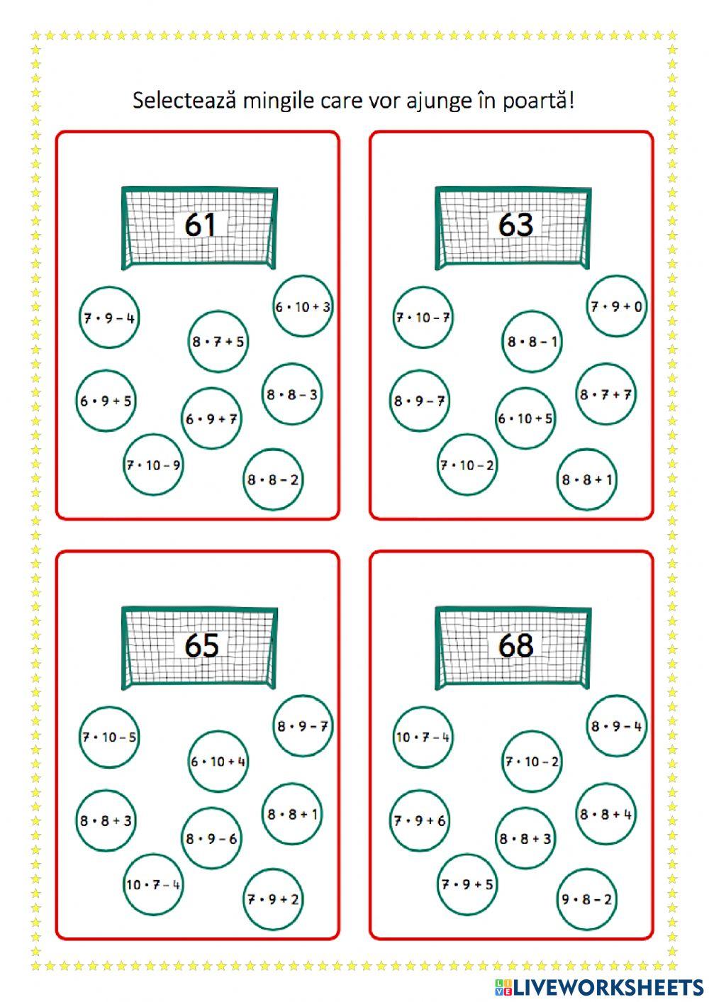Împărțirea numerelor naturale 100