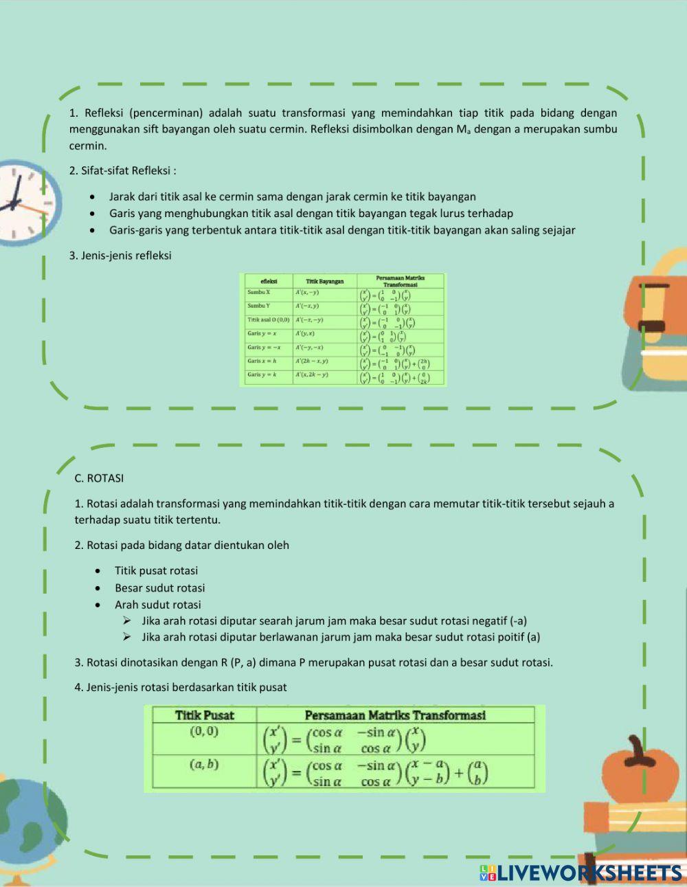 E-lkpd transformasi geometri