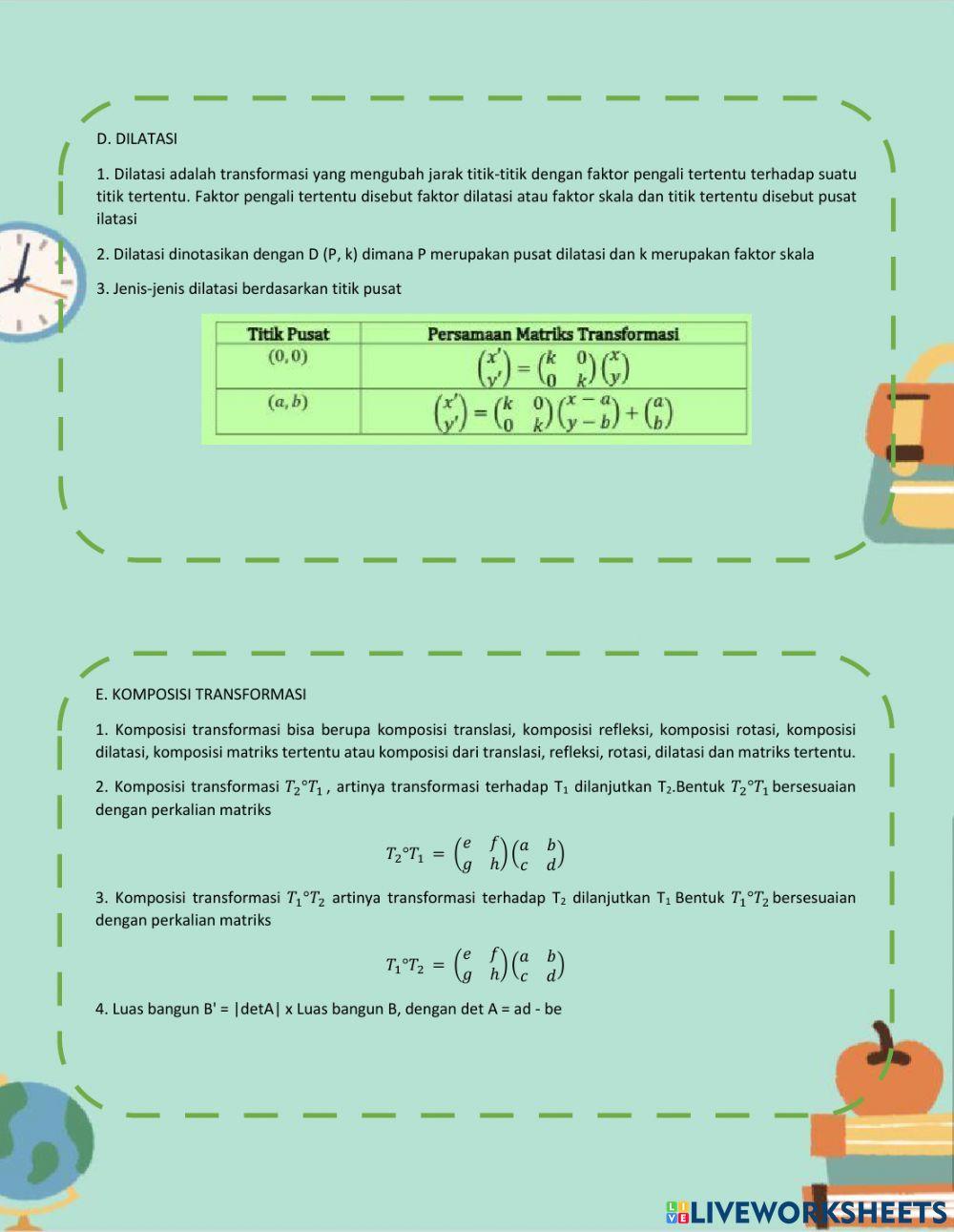 E-lkpd transformasi geometri