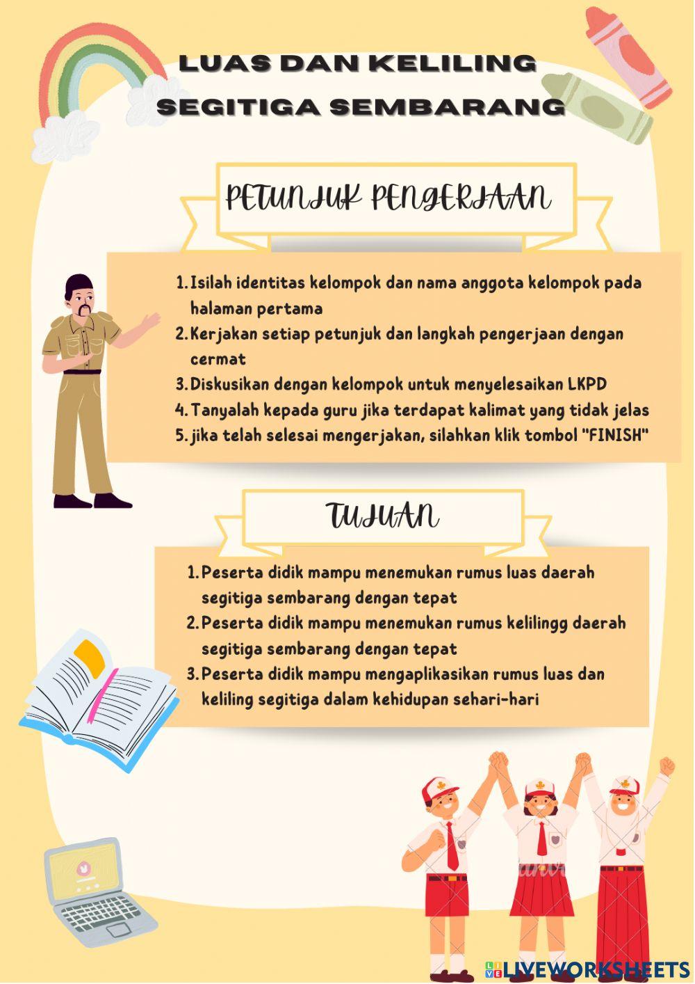 E- LKPD Bangun Datar Segitiga