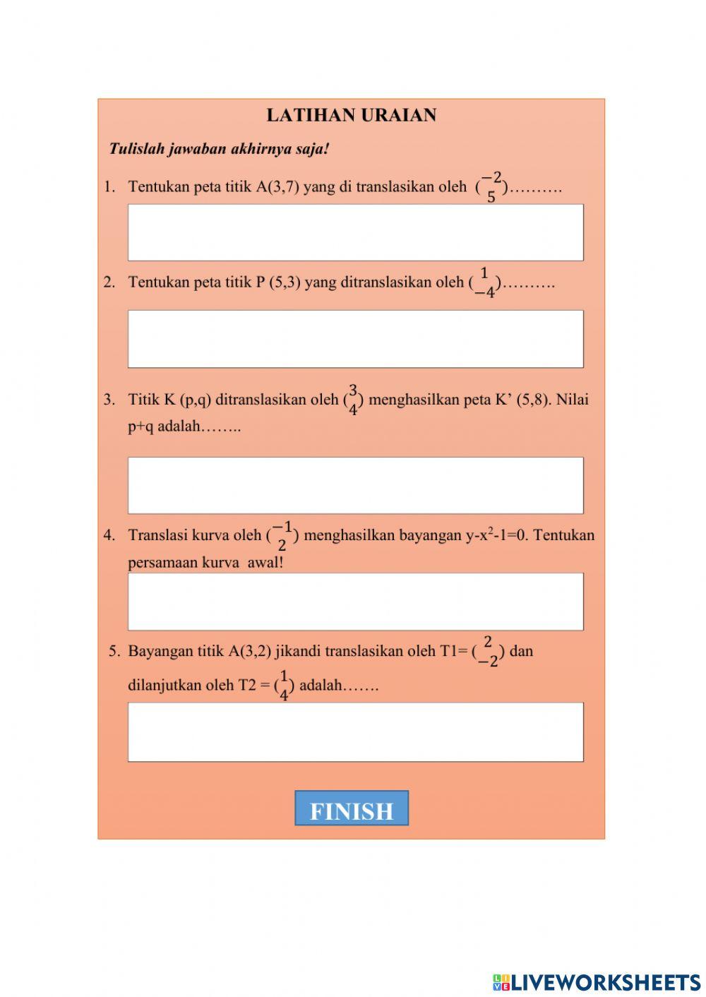 LKS Interaktif Transformasi Geometri