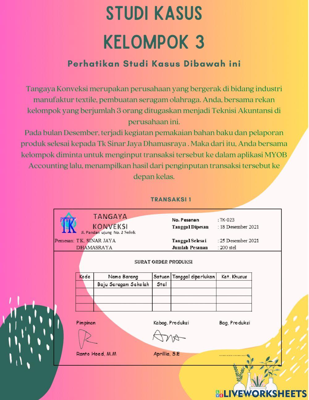 Kel 3 Pemakaian Bahan Baku dan Produk Jadi