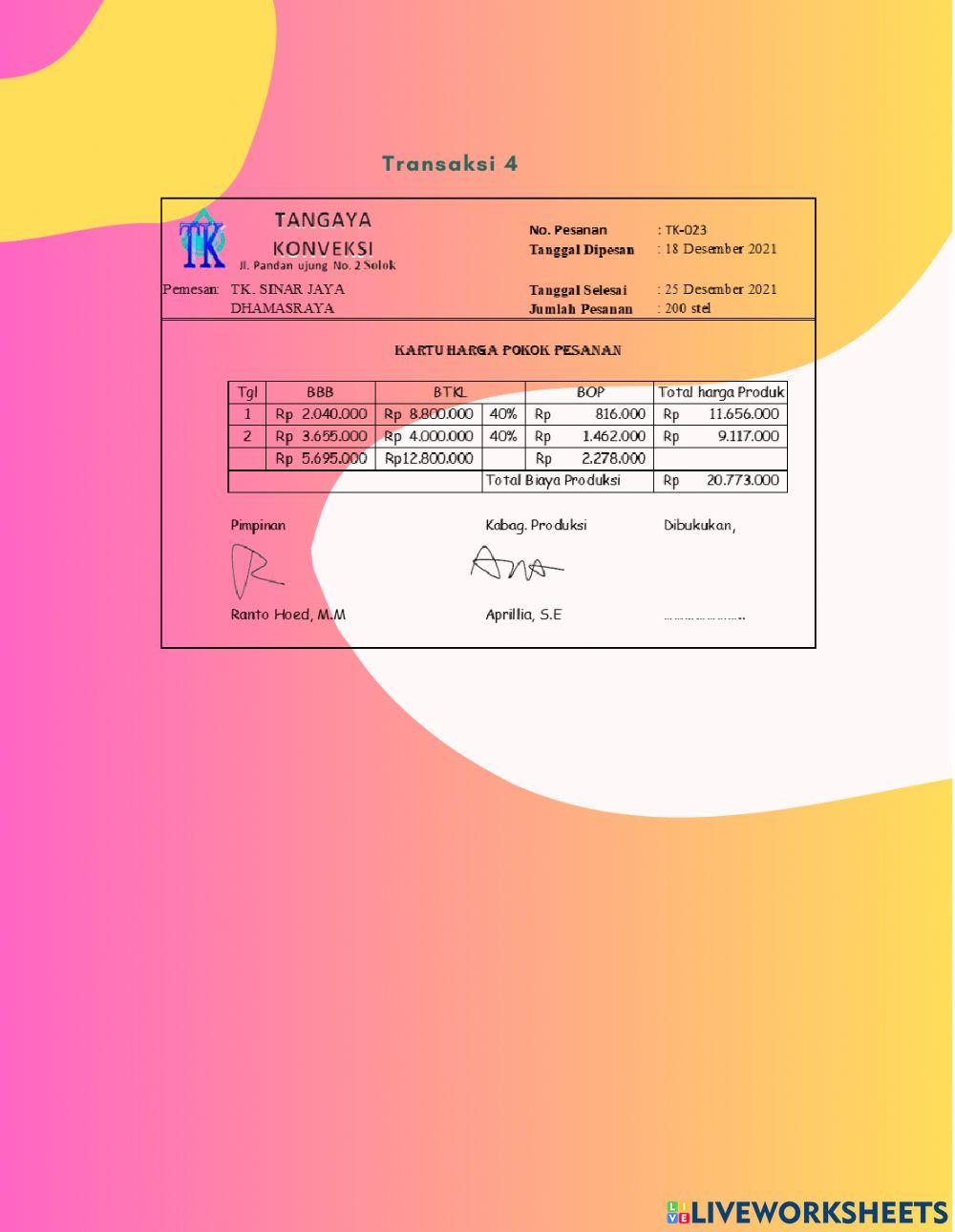 Kel 3 Pemakaian Bahan Baku dan Produk Jadi