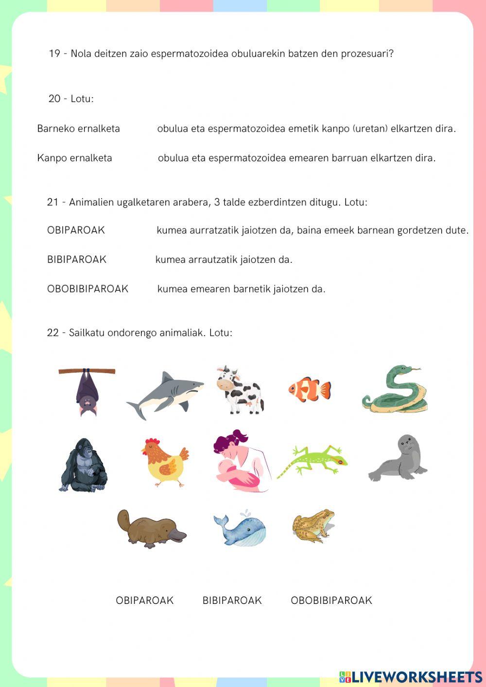 Landareen eta animalien ugalketa