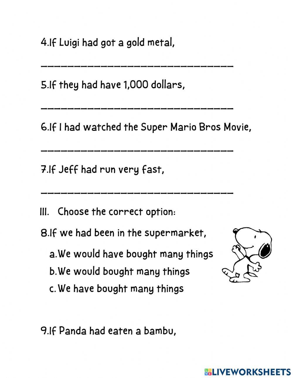 7017535 Third Conditional Teacher Snoopy