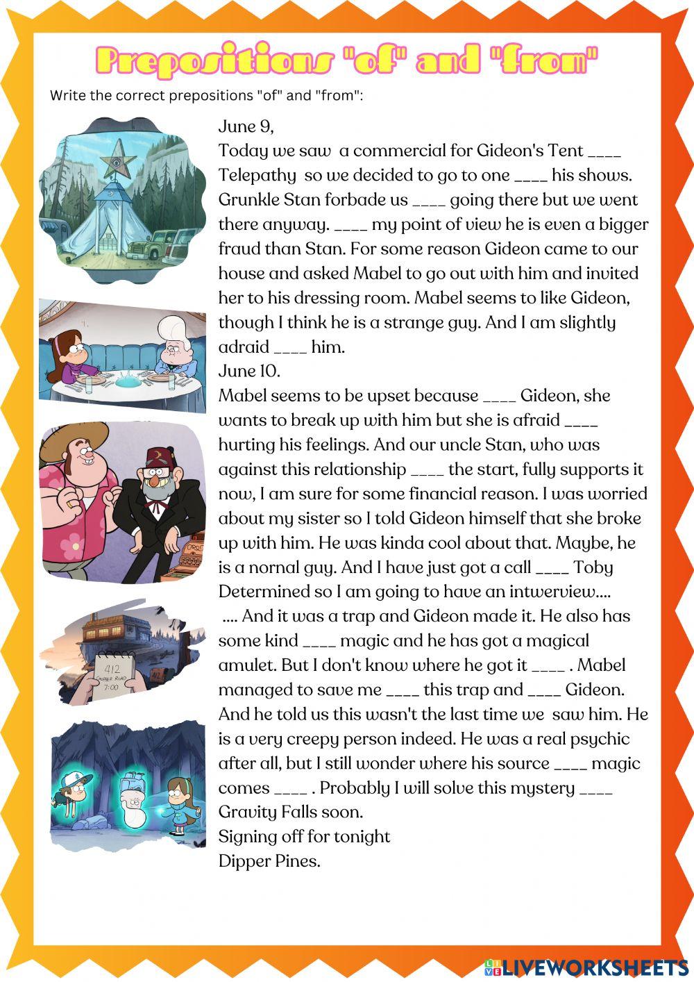 Prepositions -of- and -from- part 2