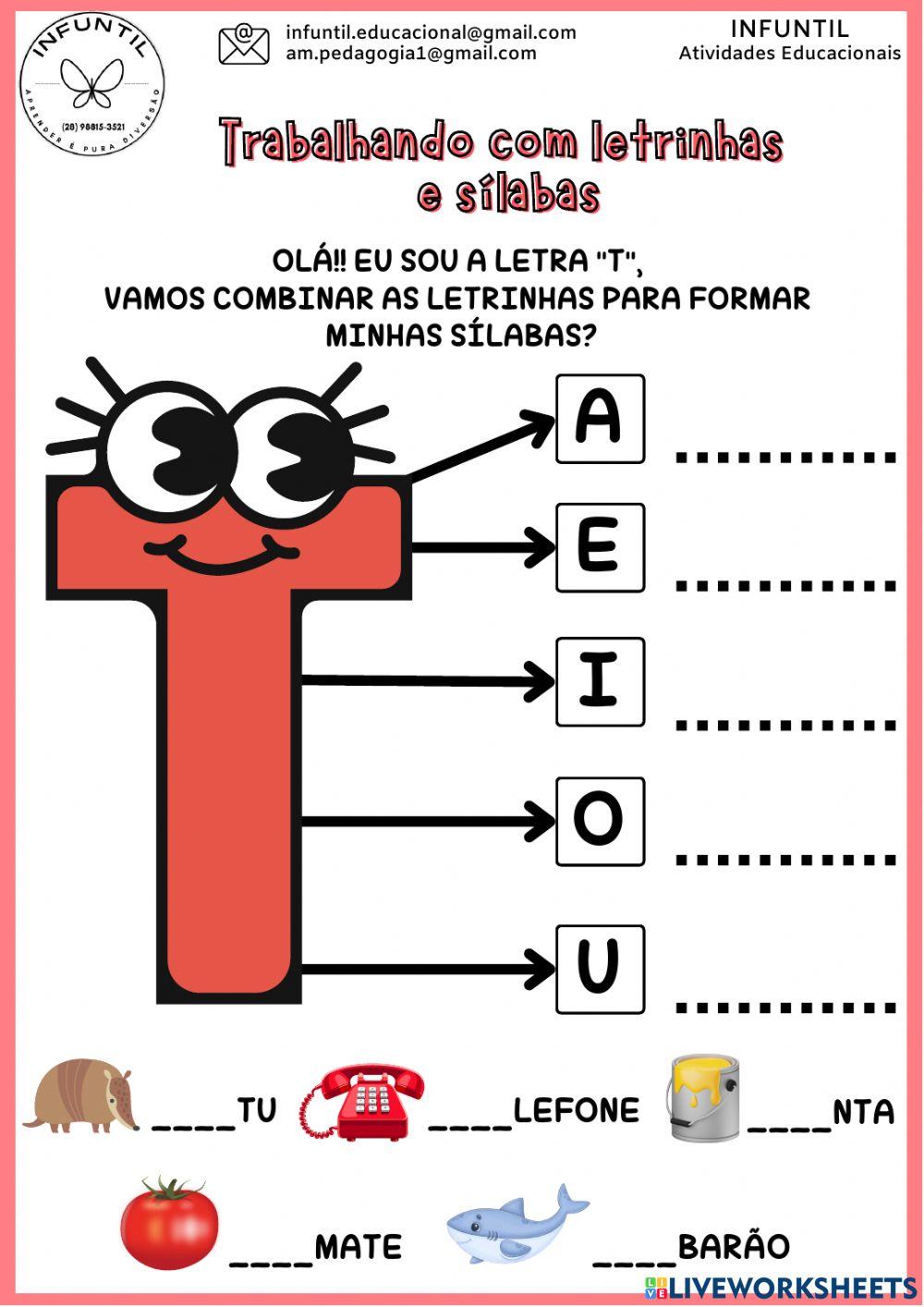 Família silábica do t