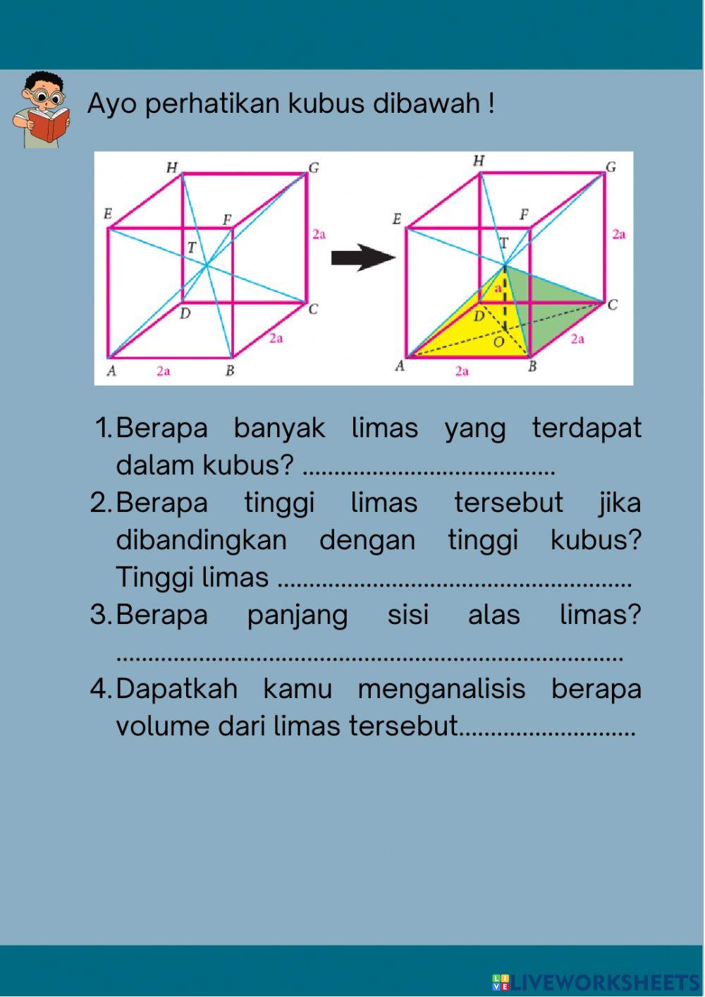 Media interaktif volume limas