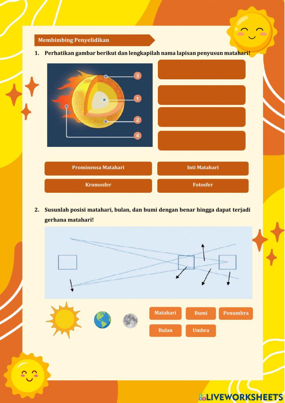 LKPD PBL Mengenal Matahari Lebih Dekat