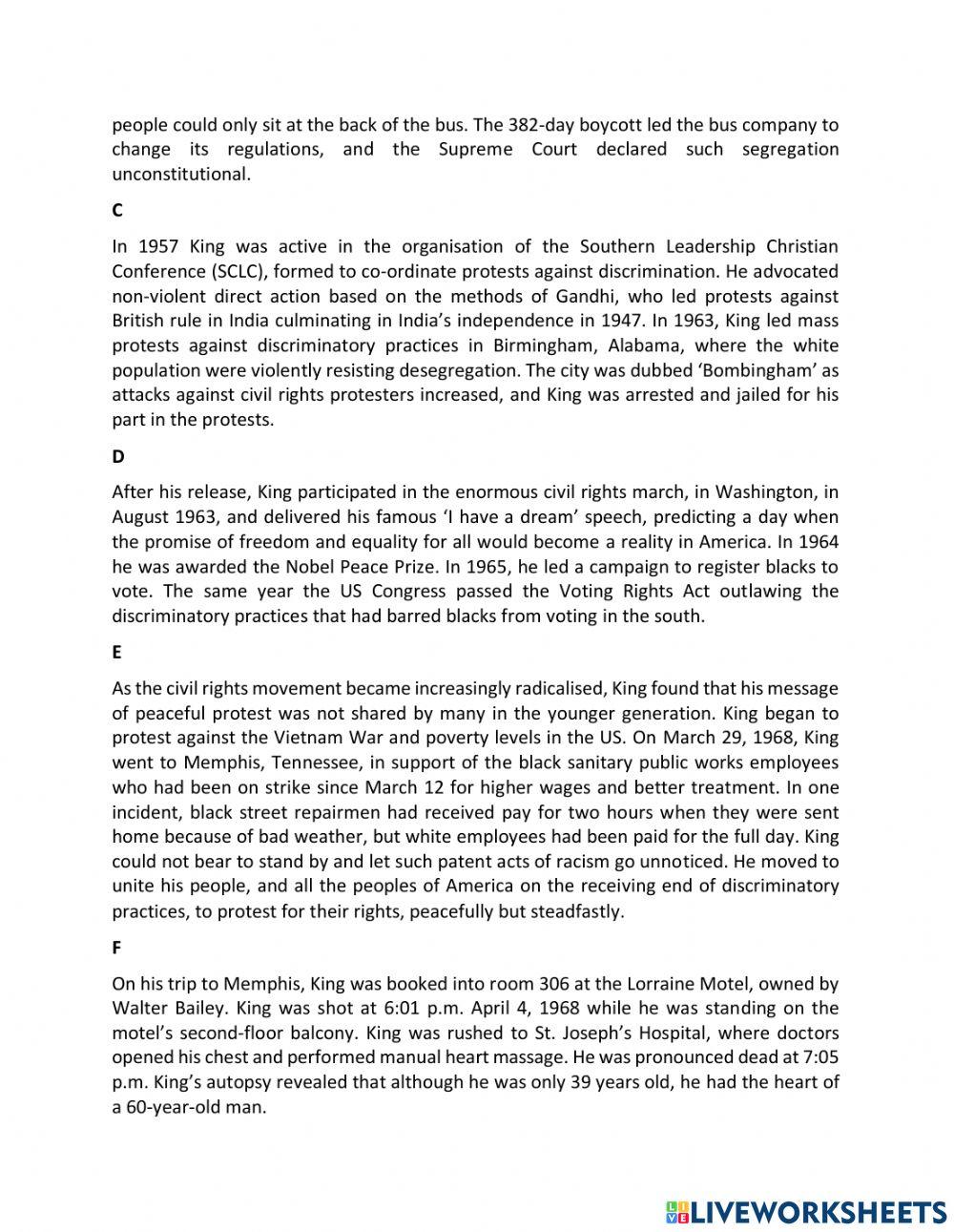 TRS6 - sociology (2) - martin luther king