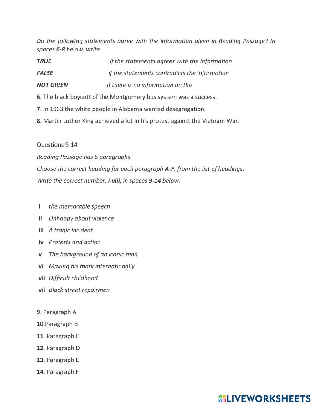 TRS6 - sociology (2) - martin luther king