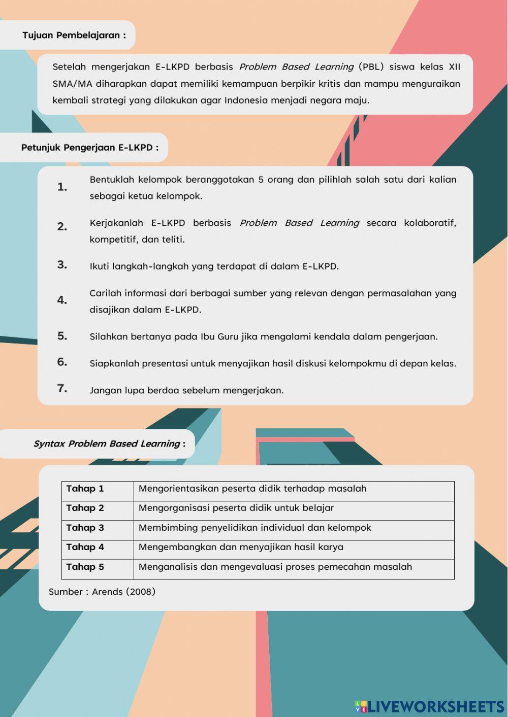 E-lkpd negara maju dan berkembang