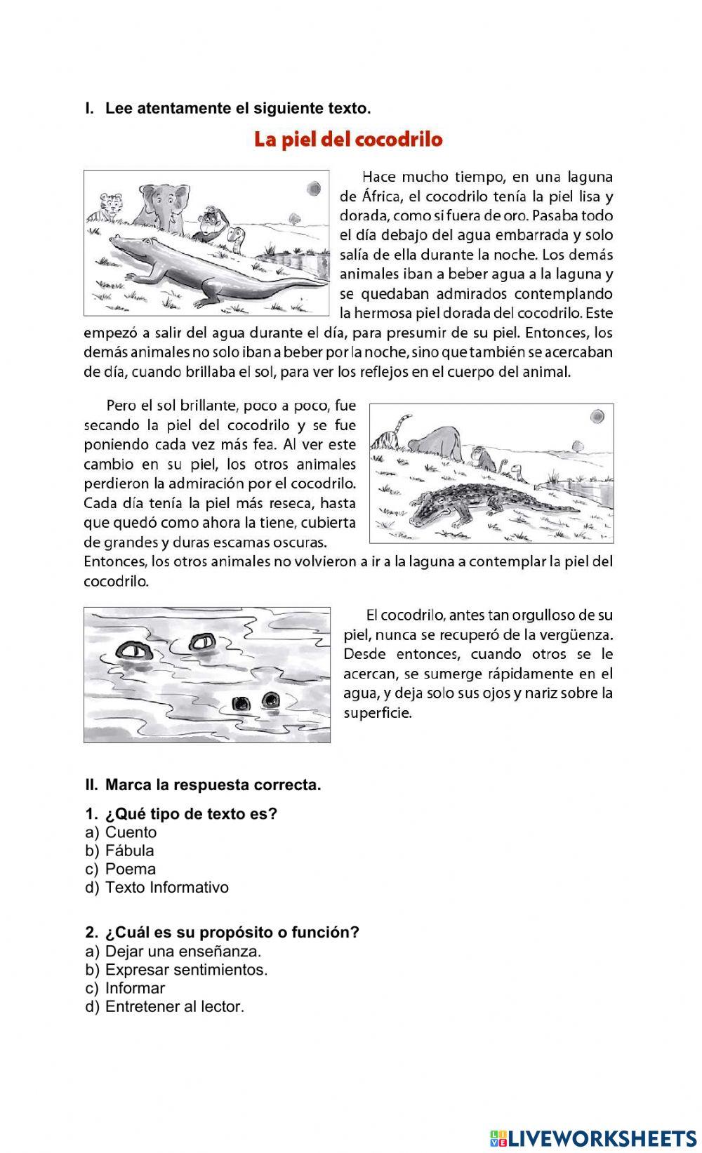 Cuento la piel del cocodrilo