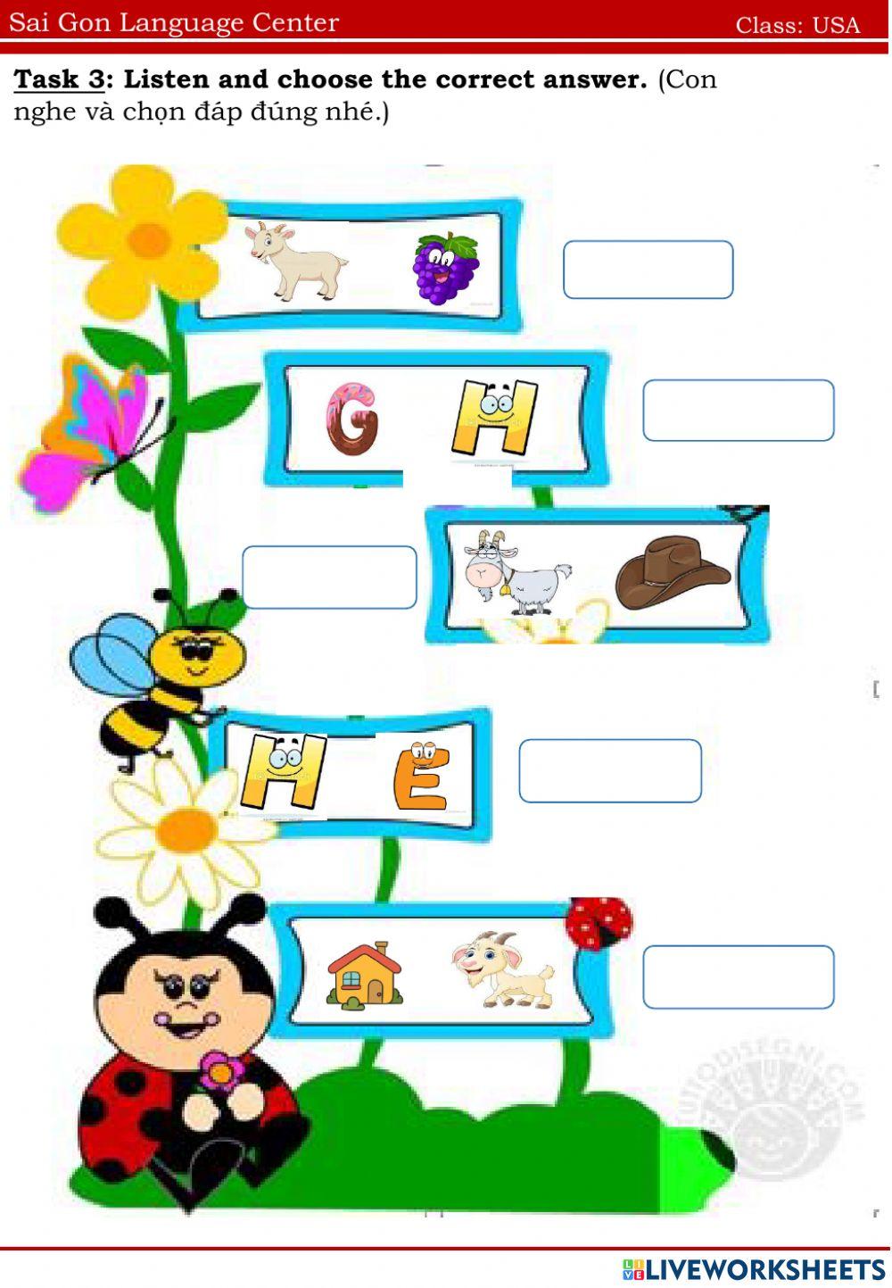 Usa letters g,h 30.05