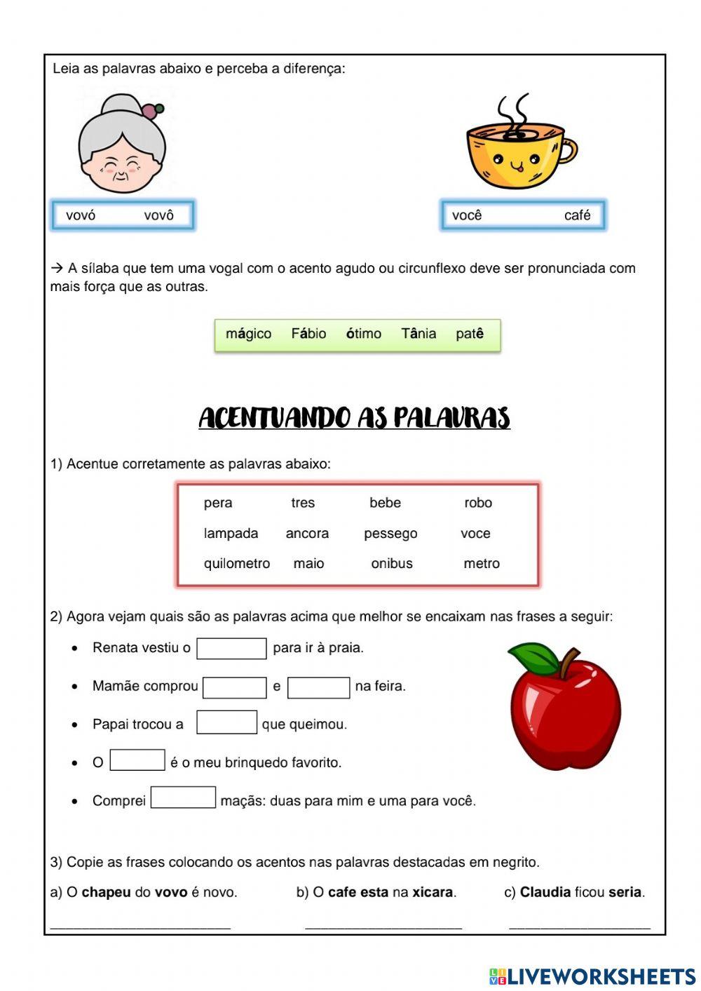 Acentos agudo e circunflexo
