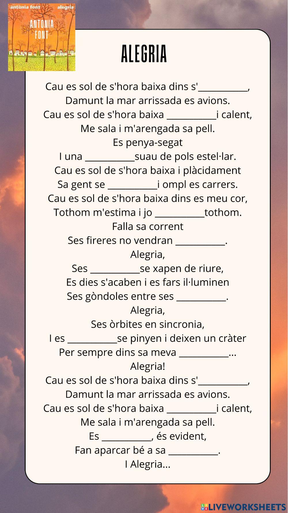 Alegria d'Antònia Font