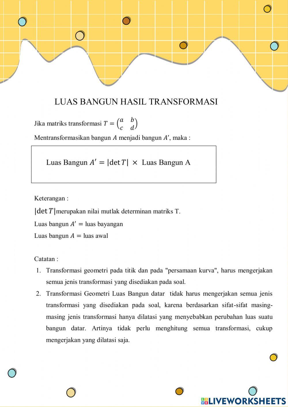 Lkpd Luas Bangun Hasil Transformasi