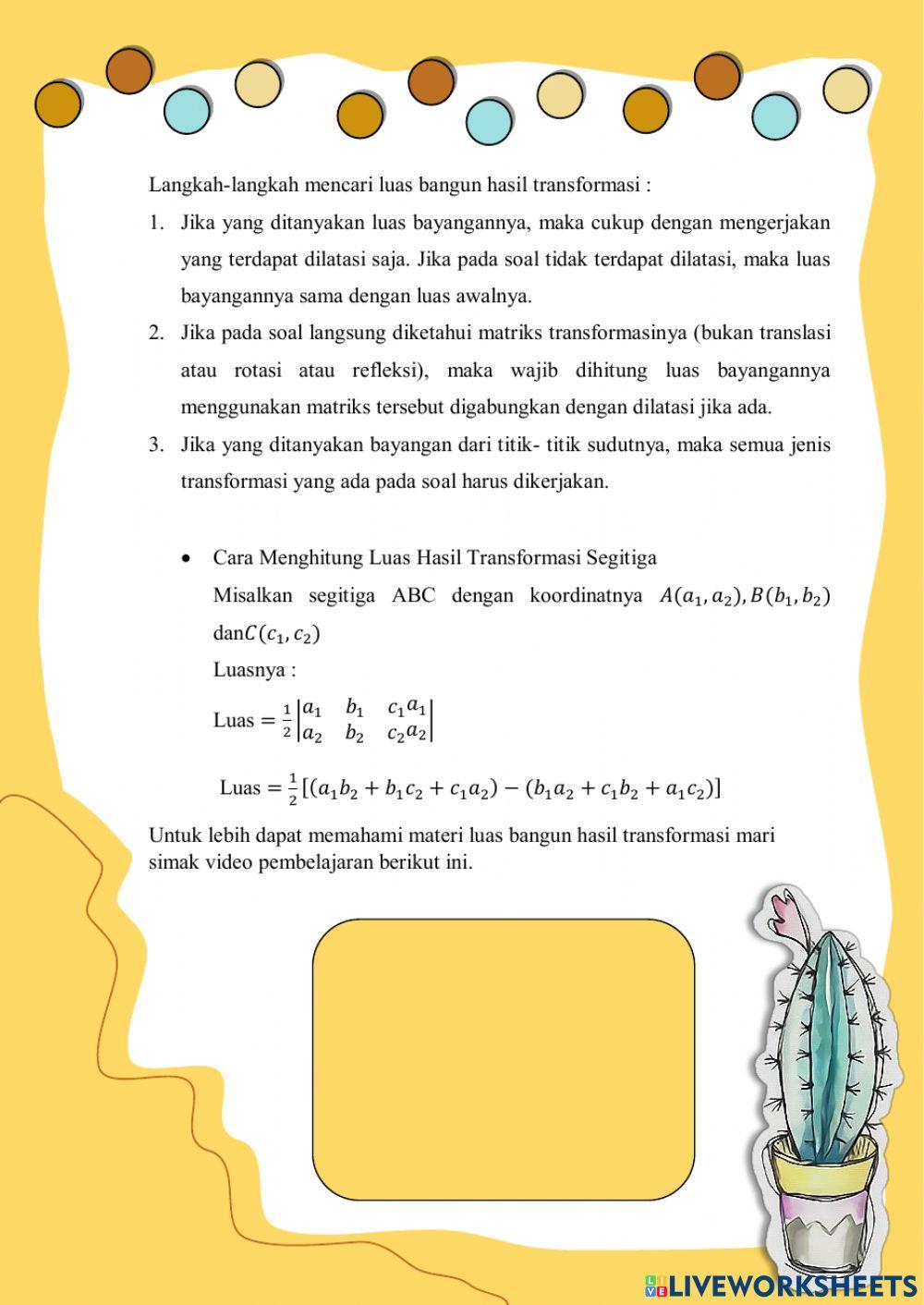 Lkpd Luas Bangun Hasil Transformasi